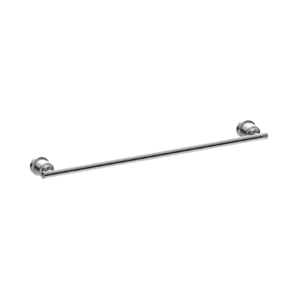 Stainless Steel 600mm Single Towel Rail, Wall Mounted, Chrome Finish