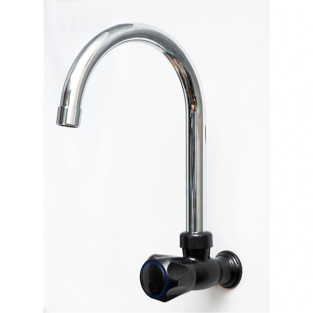 Standard Chrome 1/2-inch Long Neck Wall Tap, 12-inch Spout Standard Chrome 1/2-inch Long Neck Wall Tap, 12-inch Spout