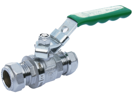 Pegler PB300 3/4 Inch Brass Ball Valve, PN25, Full Bore