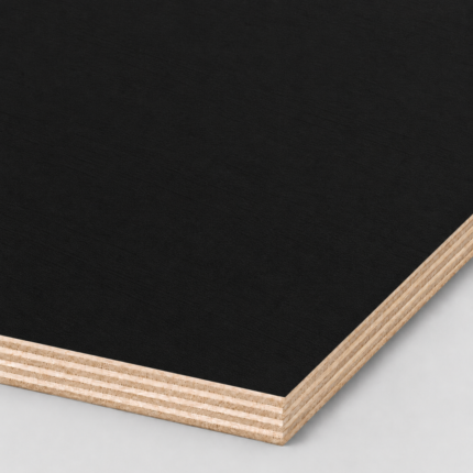 Standard Black MDF Board Laminated 8ft x 4ft x 18mm