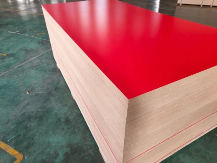 Standard Red Laminated MDF Board, 2440mm x 1220mm x 18mm