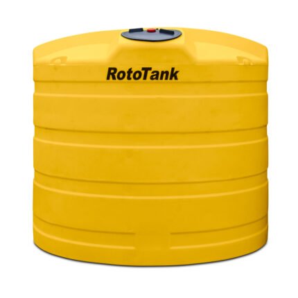 RotoTank 6000L Cylindrical Water Tank, UV Stabilized Polyethylene