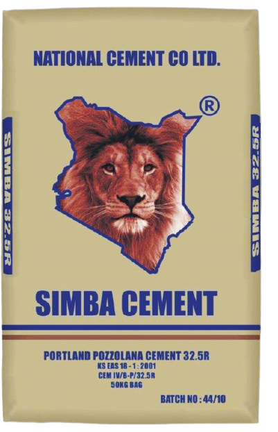 Simba 32.5R Portland Pozzolana Cement, 50kg Bag