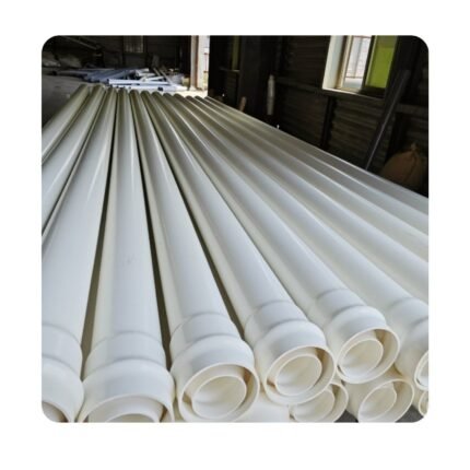 Standard PVC 82mm Gutter Pipe, 4m Length, UV-Resistant