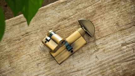 Standard 62mm Cylinder Lock, Antique Copper Finish, Euro Profile