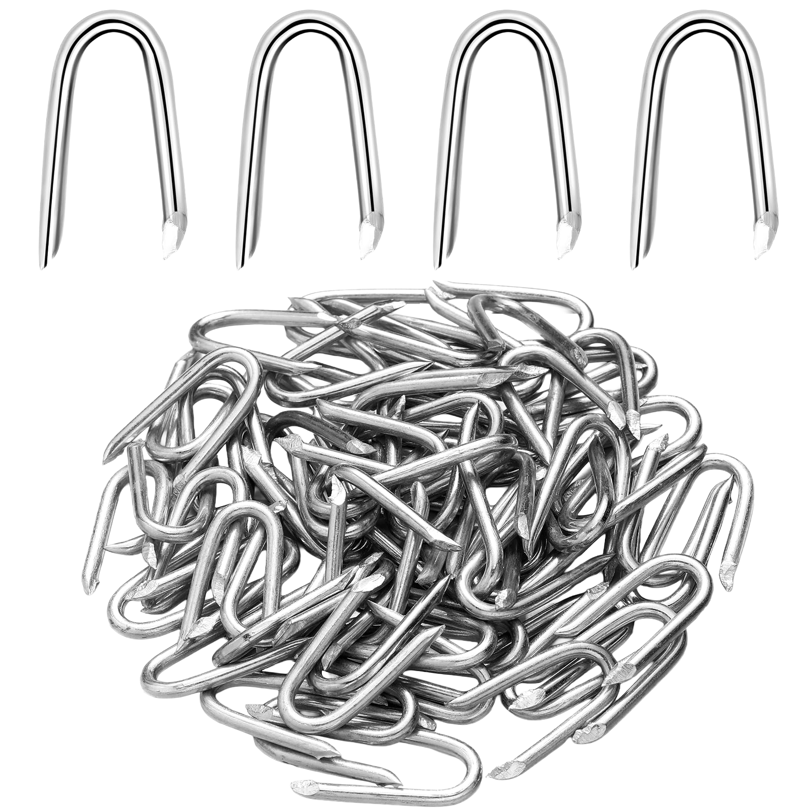 Trade Grade Galvanized U Nails 1Kg Fencing Staples Trade Grade Galvanized U Nails 1Kg Fencing Staples