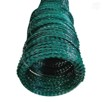 Hammer Green PVC Coated Razor Wire, 200mm Diameter, 10m Coil