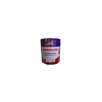 Crown Super Gloss Paint, 4L High-Sheen Enamel