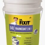 Dr. Fixit Raincoat Exterior Waterproof Coating, Elastomeric Crack Bridging