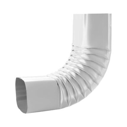 Yasian 90 Degree Gutter Elbow, UPVC Rainwater Bend, Grey