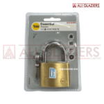 Yale 60mm Solid Brass Padlock, Hardened Steel Shackle, 3 Keys