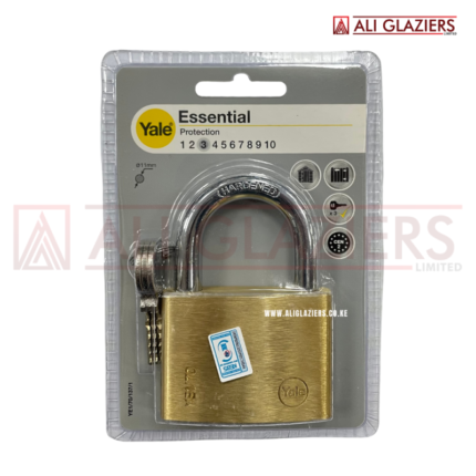 Yale 70mm Brass Padlock, Hardened Steel Shackle