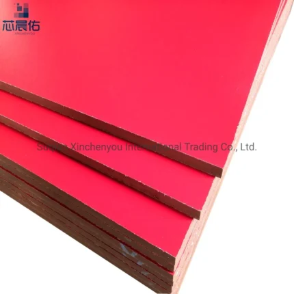 Standard Red Laminated MDF Board, 2440mm x 1220mm x 18mm