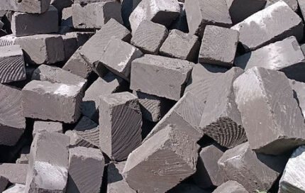 Quarry Grade 9 x 9 Inch Building Foundation Stones, Machine Cut, High Density