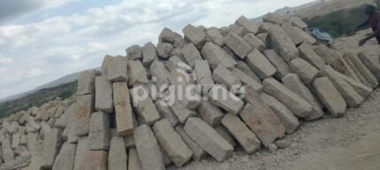Quarry Grade 9 x 9 Inch Building Foundation Stones, Machine Cut, High Density