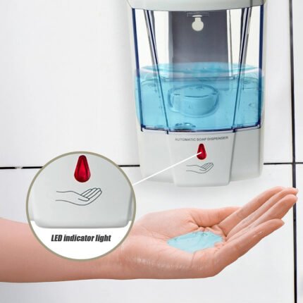Professional WC-38037 Automatic Soap Dispenser, 700ml, IR Sensor, White ABS