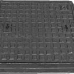Standard 24 x 18 Inch Cast Iron Manhole Cover, Rectangular Light Duty