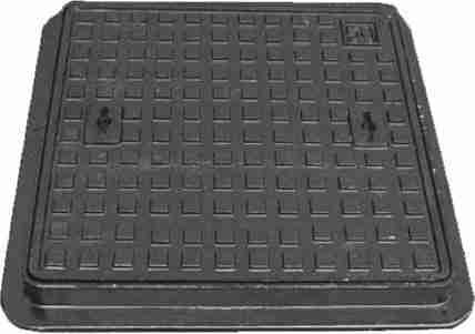 Standard 24 x 18 Inch Cast Iron Manhole Cover, Rectangular Light Duty