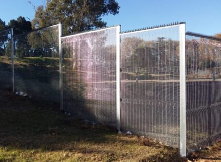 High-Security Ant-Climb Clear View Fence, 2.4m x 3.0m, 3mm Wire