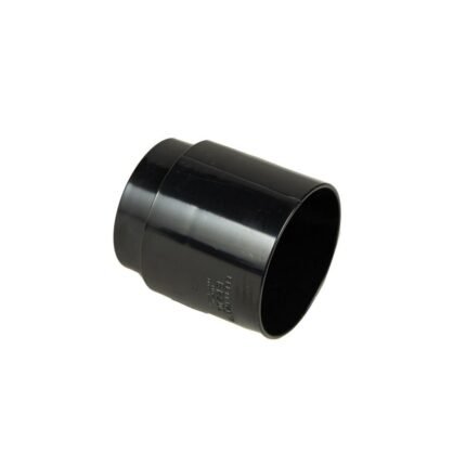 Standard 125mm uPVC Gutter Connector, UV Stabilized, Black