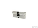 NBNP 90mm Cylinder Lock, Euro Profile, Double Keyed, Satin Silver