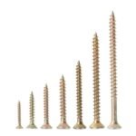 Trade-Grade 3/4" x 4mm Wood Screws, Countersunk, Zinc Plated, Packet