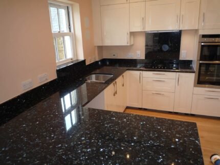 Emerald Pearl Granite Worktop, 240 x 63 x 2 cm, Polished Finish