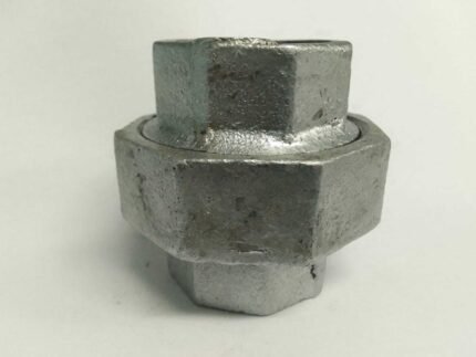 Standard 3/4" GI Union, Galvanized Iron, Threaded Fitting