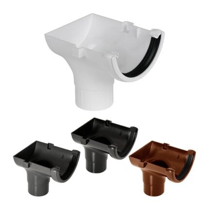 Trade-Grade PVC Gutter End Stop, 112mm, UV-Stabilized