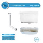 Trade Grade 9L Top Flush Plastic Cistern, Single Flush, White Polypropylene