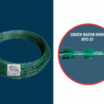 Hammer Green PVC Coated Razor Wire, 200mm Diameter, 10m Coil