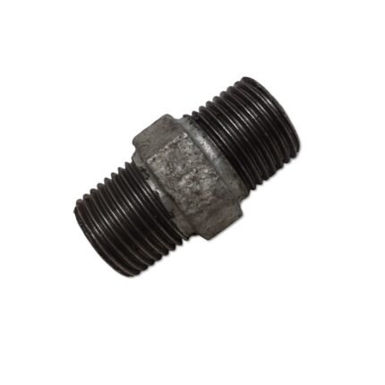 Standard 3/4 Inch GI Hex Nipple, Galvanized Iron, Male Threaded