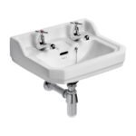 Standard Vitreous Ceramic Wash Hand Basin, Wall-Hung, 450mm