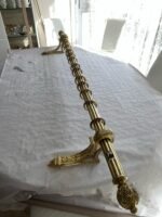 TradePro Antique Gold Curtain Rod, 28mm Steel Pole, 3.0m Fixed Length