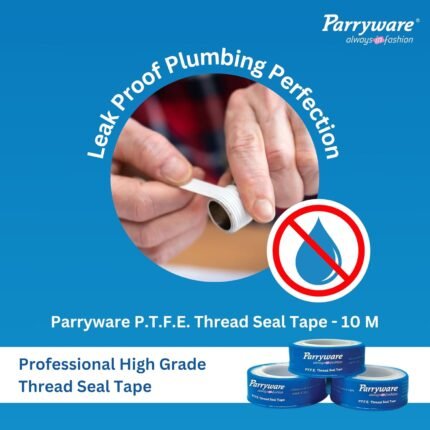 Trade Grade 12mm x 10m PTFE Thread Seal Tape, Professional Plumbing Grade