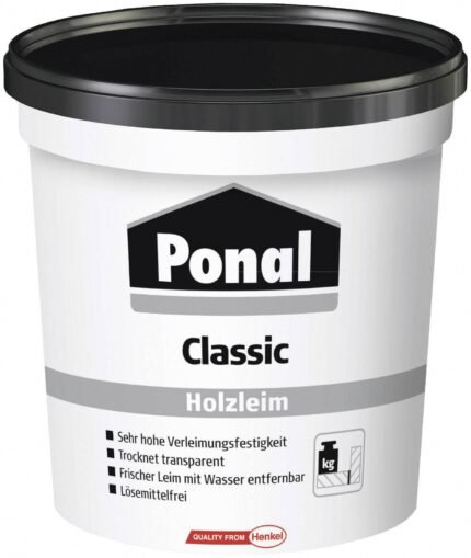 Ponal Professional Wood Glue, 1L, PVAc High Bond Strength