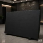 Fine Black Granite Slab, 20mm Polished Finish, Countertop Grade
