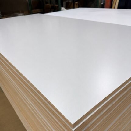 Trade Grade White MDF Laminated Board 8ft x 4ft x 18mm
