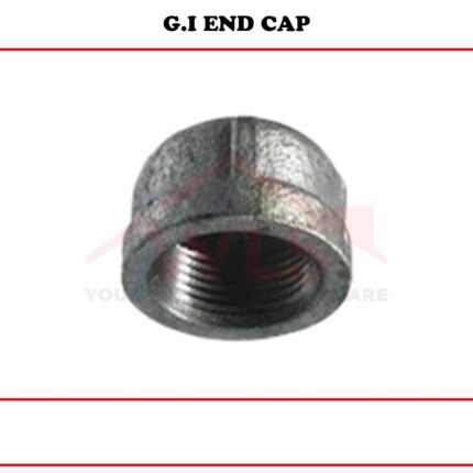 Generic GI 1 Inch Cap Plug, Galvanized Iron, Male Threaded