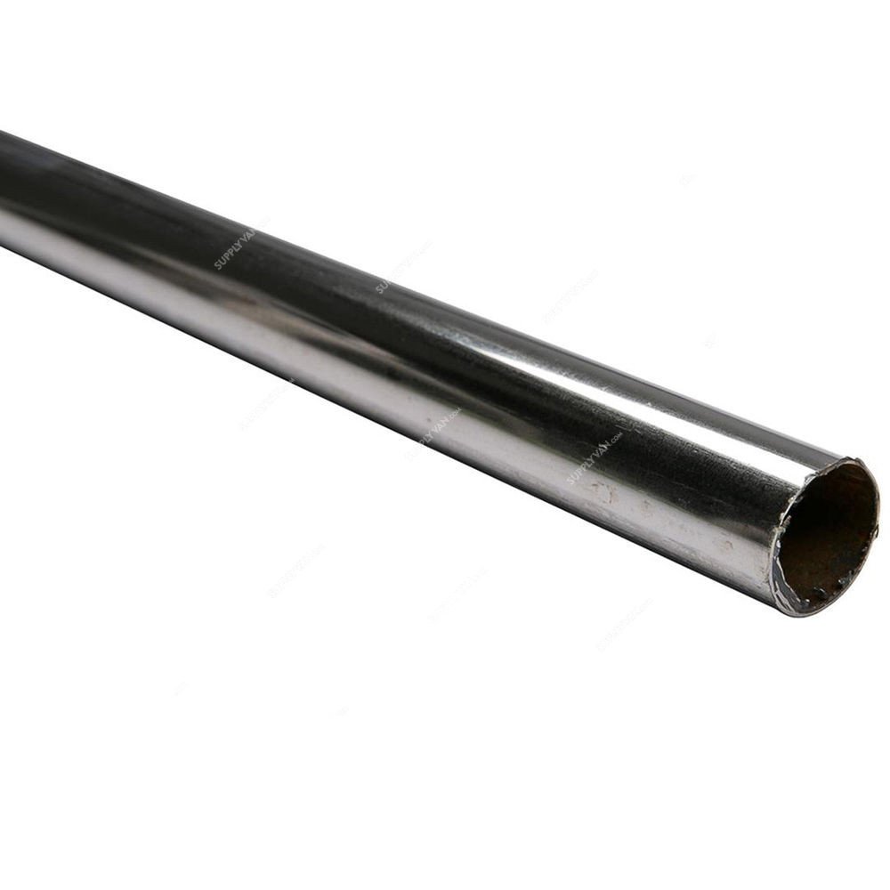 Standard 1-Inch Chrome Pipe, 10ft Length, Heavy-Duty Decorative Tube Standard 1-Inch Chrome Pipe, 10ft Length, Heavy-Duty Decorative Tube