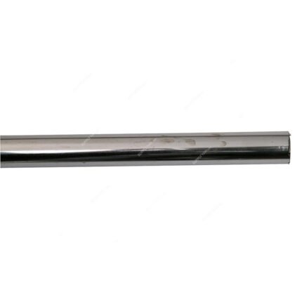 Standard 1-Inch Chrome Pipe, 10ft Length, Heavy-Duty Decorative Tube