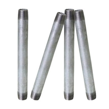 Standard 1/2 Inch GI Long Thread Nipple, Galvanized Iron Pipe Fitting