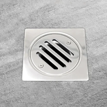 Standard 100mm Metallic Floor Trap, Stainless Steel, Anti-Odor