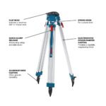 Bosch BT 160 Professional Aluminium Tripod, 5/8-inch Thread, 97-160cm Height