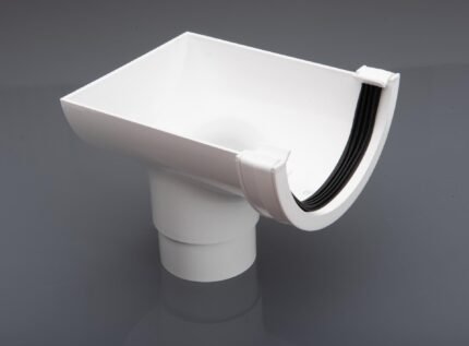 Trade-Grade PVC Gutter End Stop, 112mm, UV-Stabilized