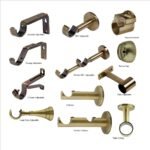Trade Grade Antique End Bracket for 28mm Curtain Rods - Image 5