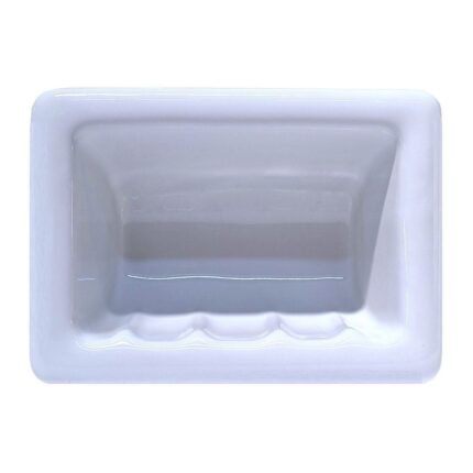 Trade Grade Ceramic Soap Dish Recessed 150mm Vitreous China