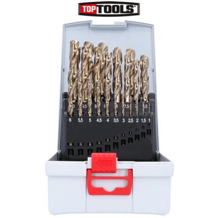 Bosch HSS-Co 25-Piece Cobalt Drill Bit Set, 1mm-13mm, DIN 338