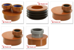 Waste Boss 110mm Connector, PVC-U, 32mm/40mm Adaptor - Image 2