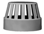 Standard Waste Vent Cowl 110mm uPVC Grey